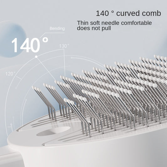 Pet Spray Comb Cat Massage Comb Anti-fly Hair One-button Hair Removal Dog Styling Comb Pet Supplies