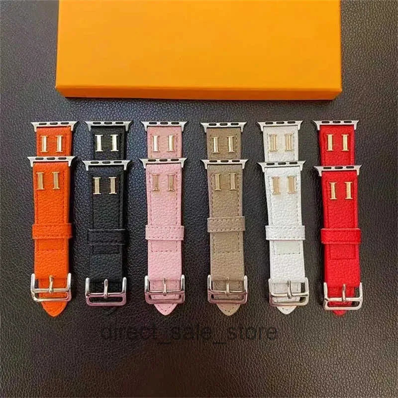 Watchband Designer Caviar Leather Apple Watch Band Watch Strap for Apple Watch Straps 38Mm 40Mm 49Mm 42MM 44Mm 45MM 3 4 5 SE 6 7 9 Series Iwatch Band Bracelet Watchband