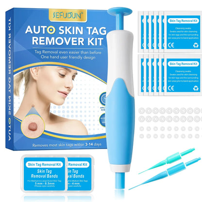Double Headed Wart Removing Pen Set Auto Skin Tag Remover Painless Mole Wart Remover Skin Tag Removal Kit Skin Care Beauty Tool