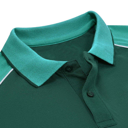 Sea Green Cotton Polo Shirt