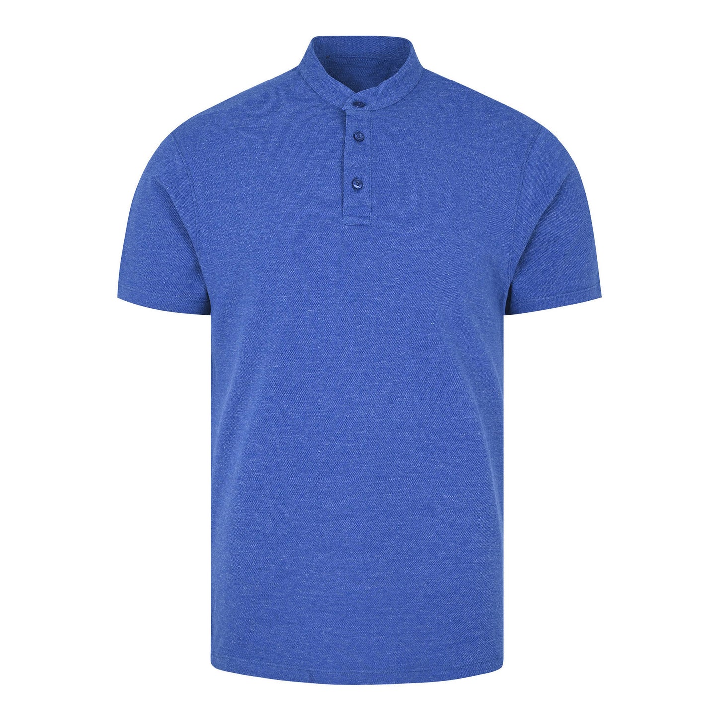 Plain Blue Half Sleeves V Neck T-Shirt