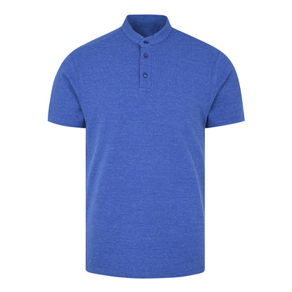 Plain Blue Half Sleeves V Neck T-Shirt