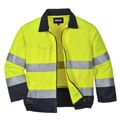 Hi-Vis Contrast Bomber Jacket