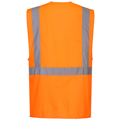 Hi-Vis Tablet Pocket Executive Vest Orange
