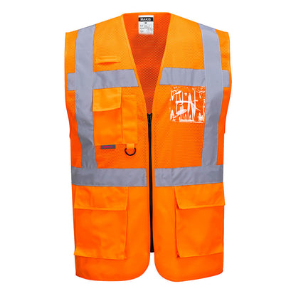 Hi-Vis Half Mesh Executive Vest