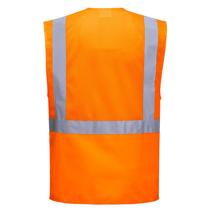 Hi-Vis Half Mesh Executive Vest