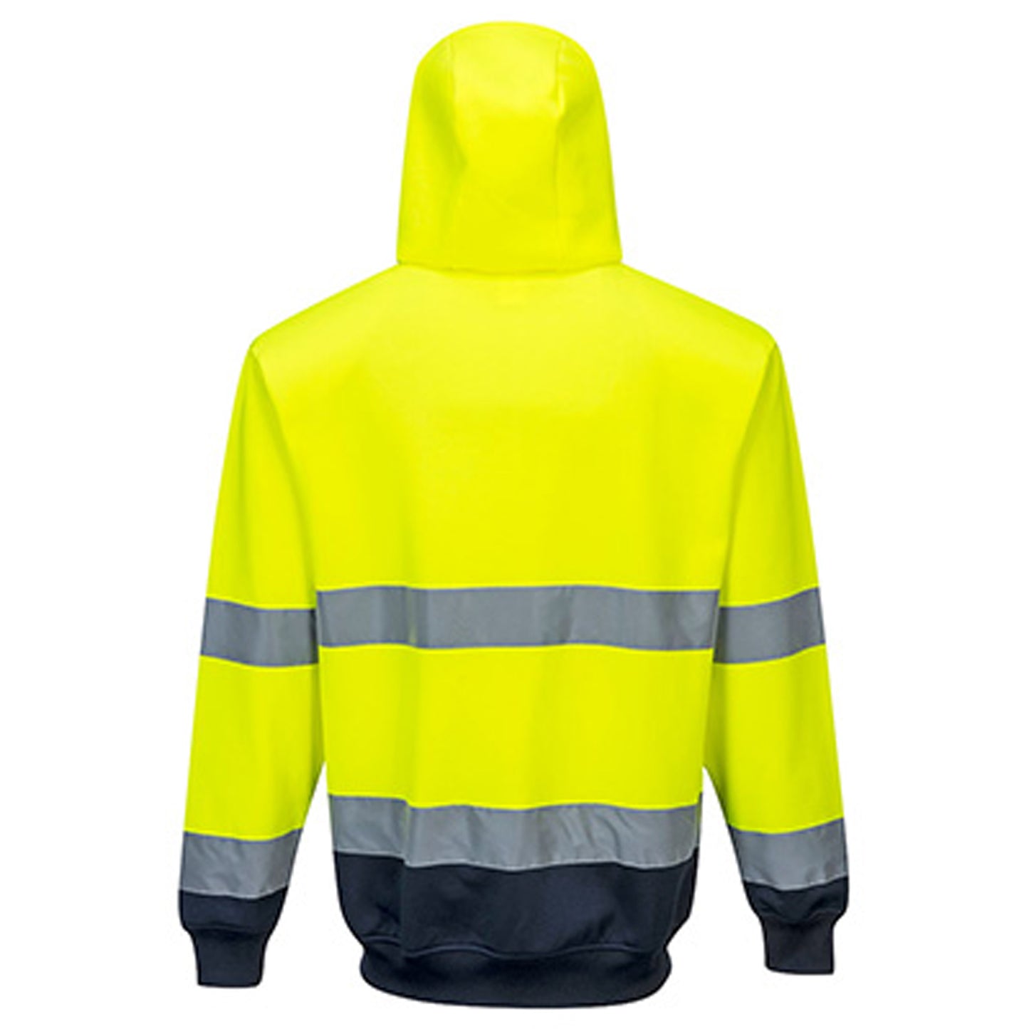 Hi-Vis Contrast Zipped Hoodie