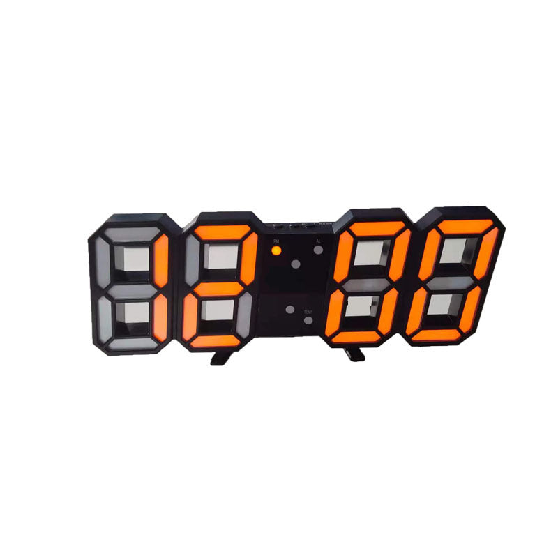 Explosive Smart 3d Digital Clock Alarm Clock Digital Wall Clock LED Electronic Gift Alarm Clock Large Clock Temperature Clock