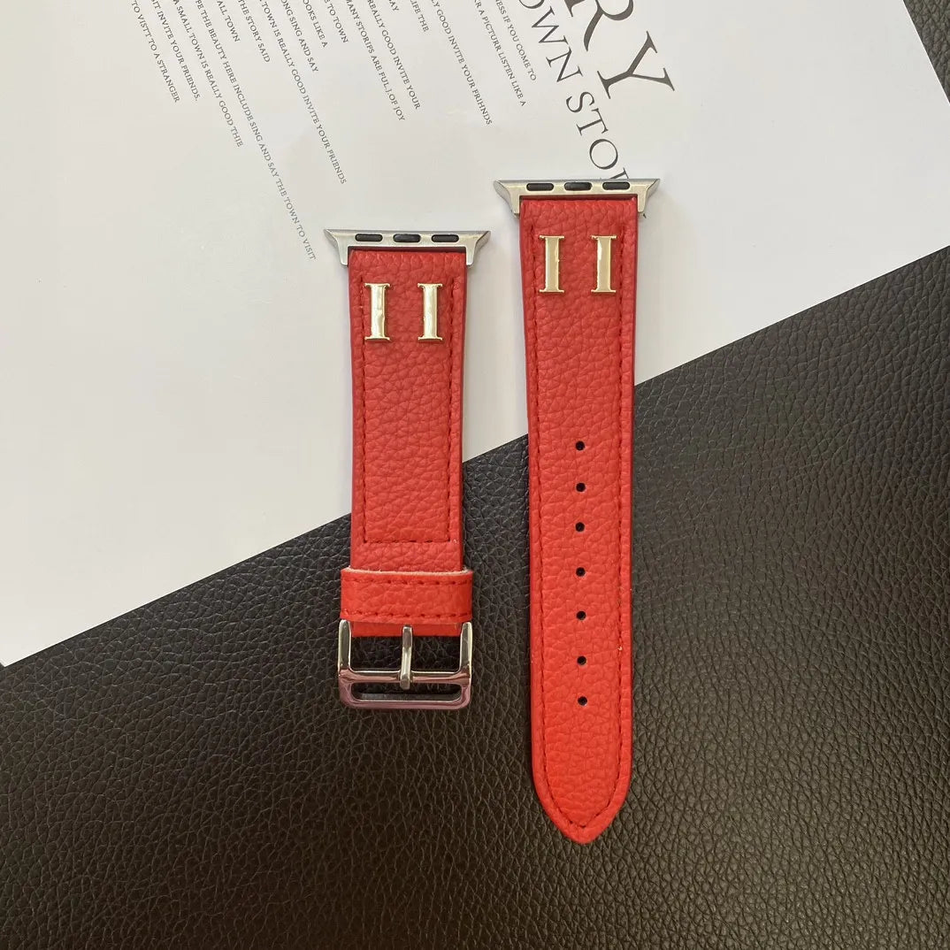 Watchband Designer Caviar Leather Apple Watch Band Watch Strap for Apple Watch Straps 38Mm 40Mm 49Mm 42MM 44Mm 45MM 3 4 5 SE 6 7 9 Series Iwatch Band Bracelet Watchband