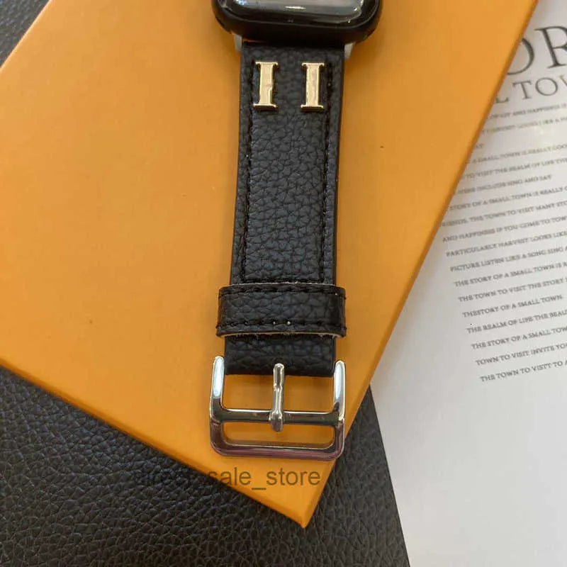 Watchband Designer Caviar Leather Apple Watch Band Watch Strap for Apple Watch Straps 38Mm 40Mm 49Mm 42MM 44Mm 45MM 3 4 5 SE 6 7 9 Series Iwatch Band Bracelet Watchband